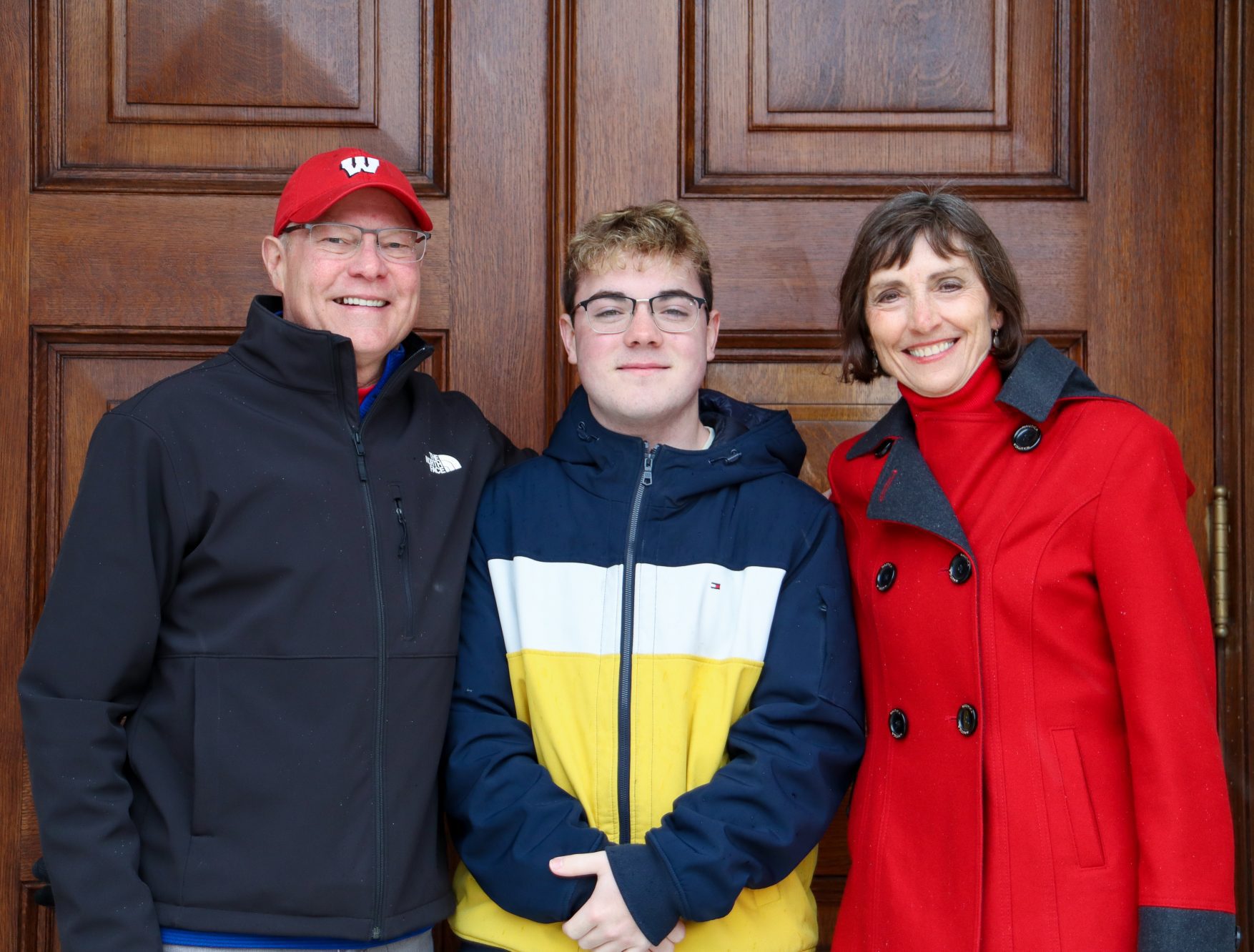 Big Couple Bruce & Di with Little Brother James at the Wisconsin State Capitol